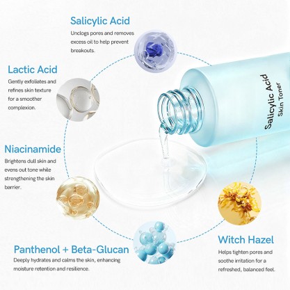 Alcohol-Free Oil Control Soothing Salicylic Acid Toner